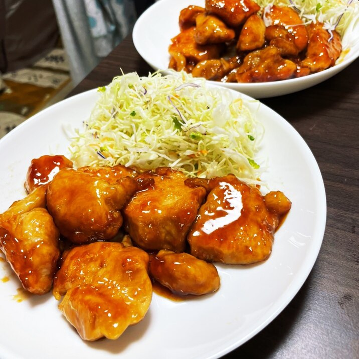 簡単調理で照り焼きチキン！